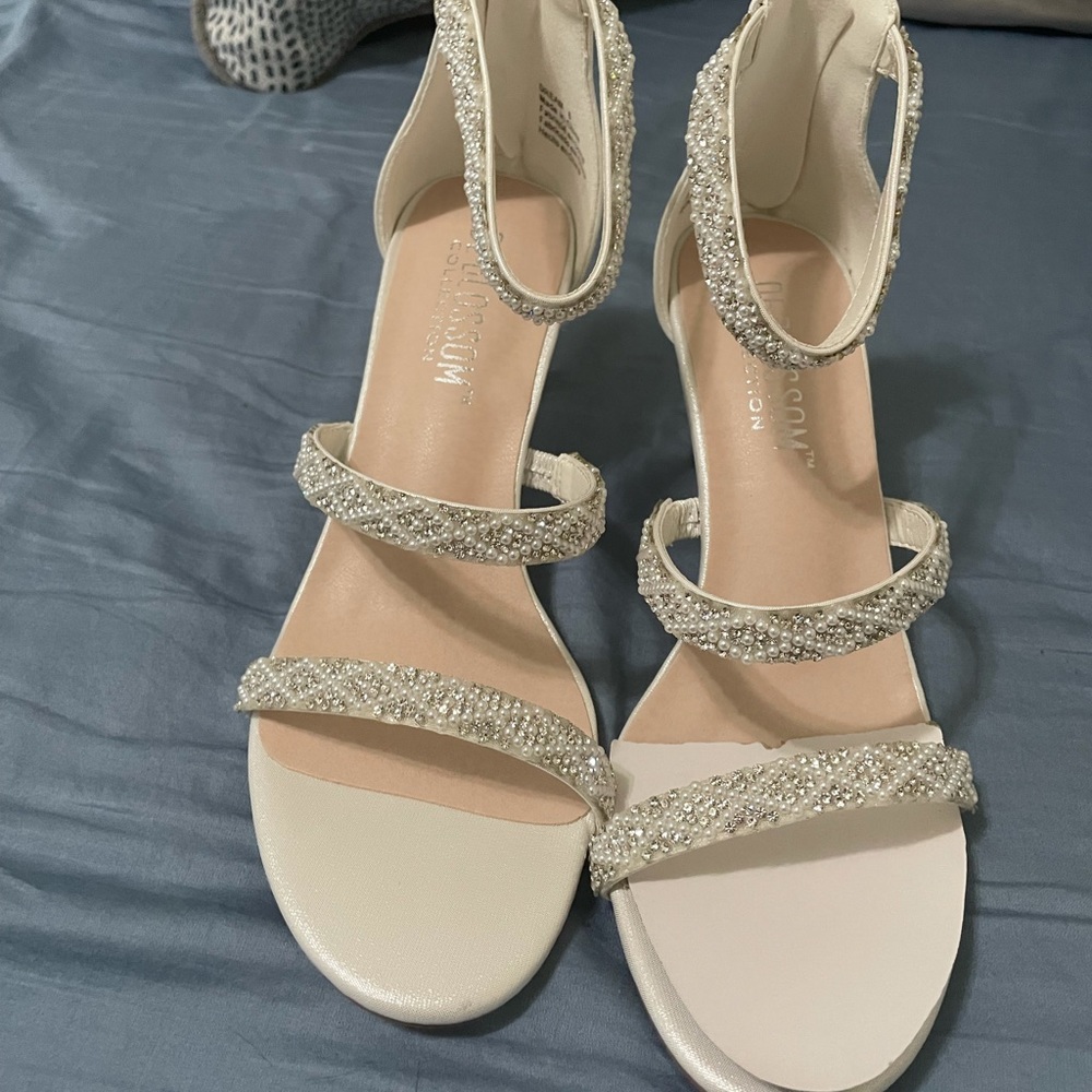 Never worn size 6 wedding shoes